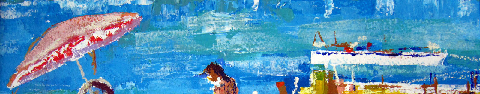 Painting of fisherman in Olhao